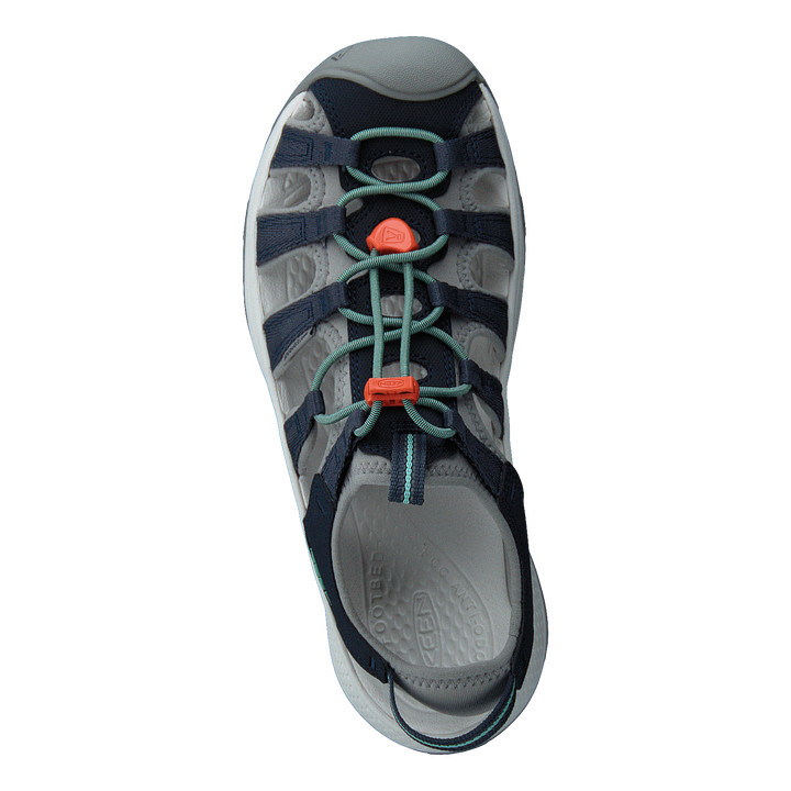 Ke Astoria West Sandal W Navy- Navy-beveled Glass