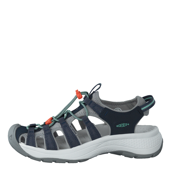 Ke Astoria West Sandal W Navy- Navy-beveled Glass