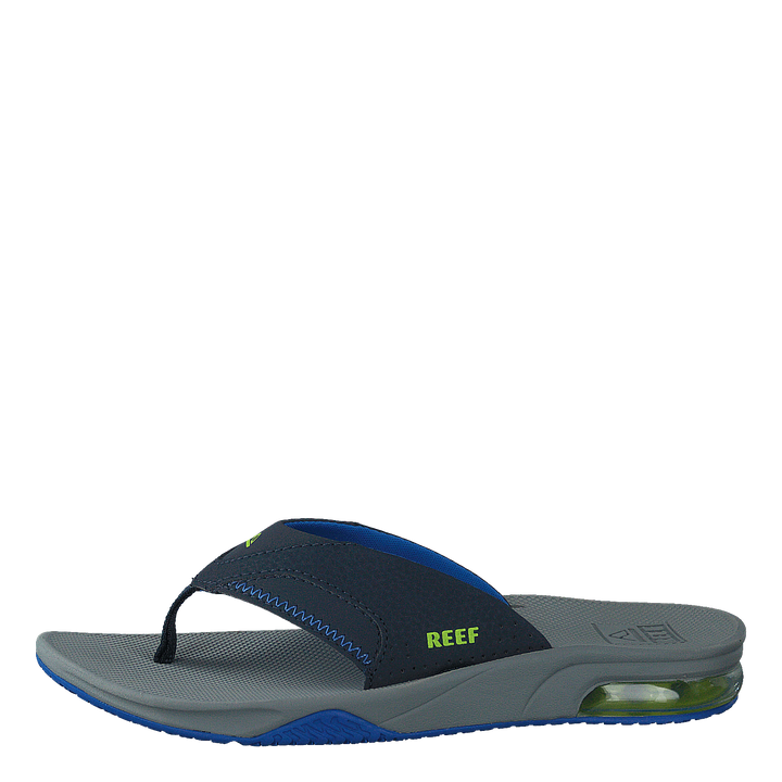 Kids Fanning Navy/lime