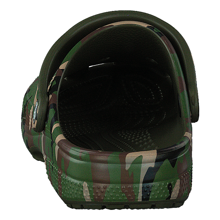 Classic Printed Camo Clog Army Green/multi - Heppo.com
