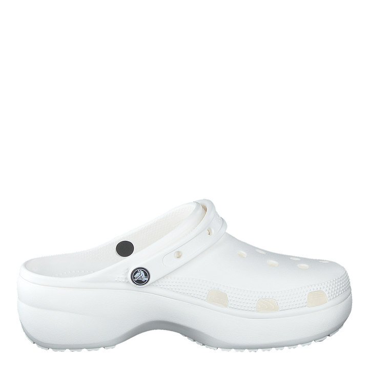 Classic Platform Clog White