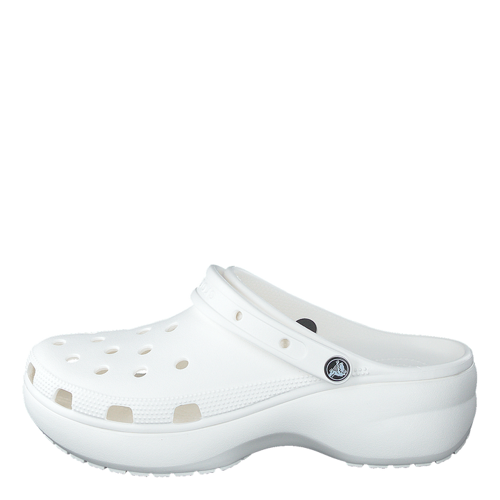 Classic Platform Clog White