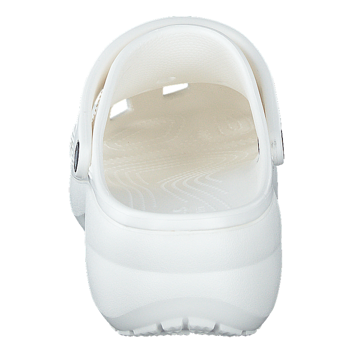 Classic Platform Clog White