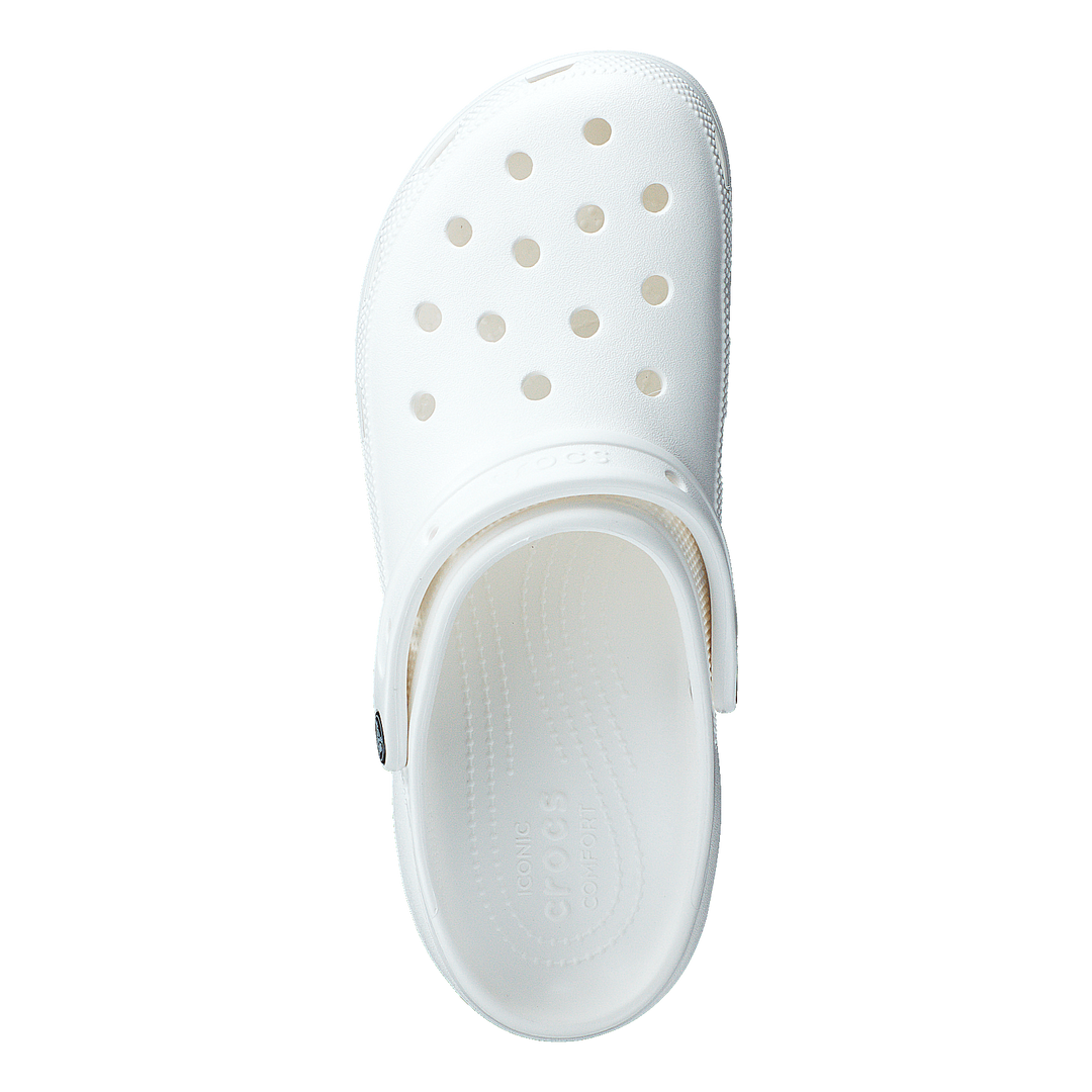 Classic Platform Clog White