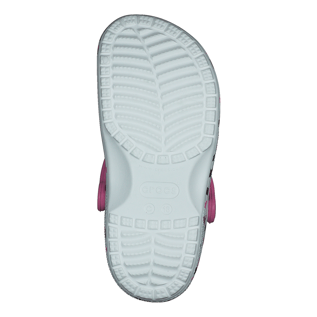 Classic Heart Print Clog K White - Heppo.com
