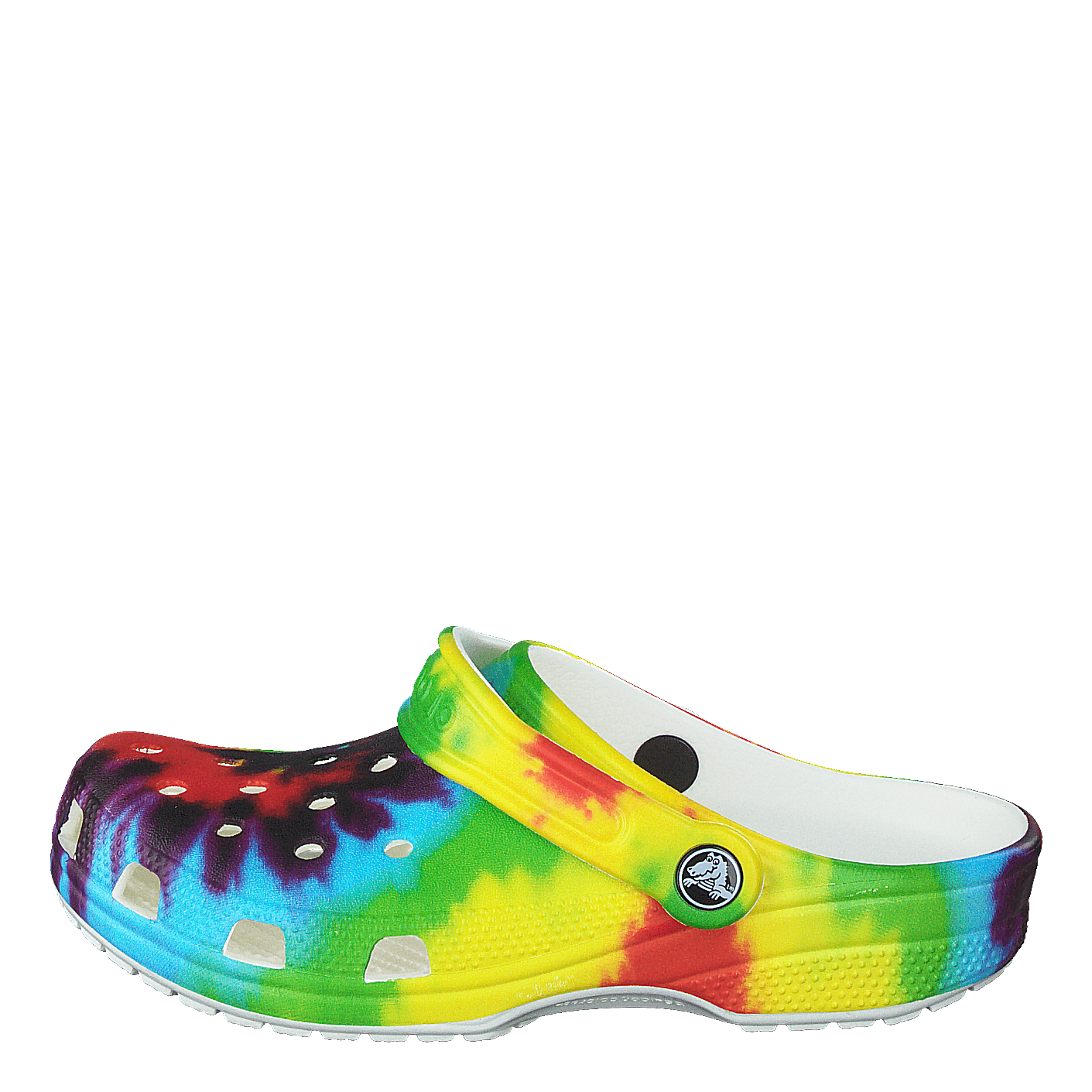 Tie dye rainbow deals crocs
