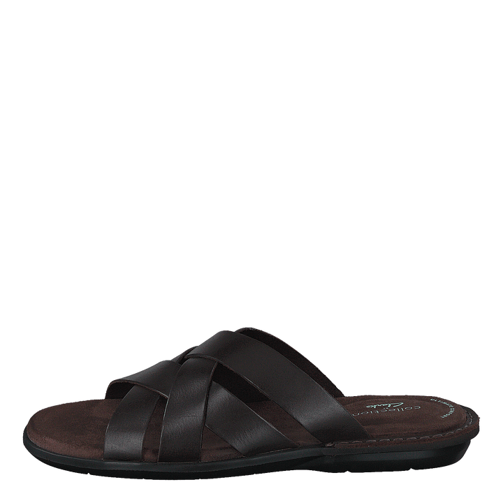 Ellison Weave Dark Brown Leather