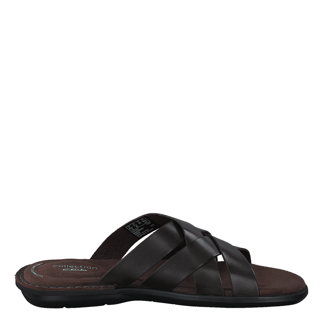 Ellison Weave Dark Brown Leather