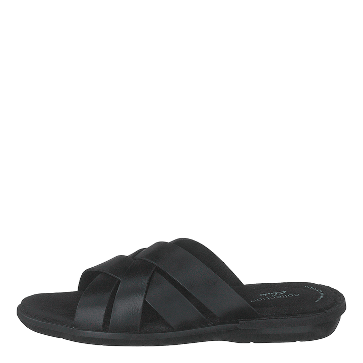 Ellison Weave Black Leather