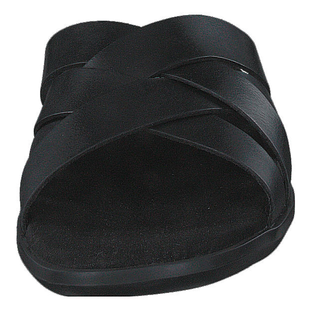 Ellison Weave Black Leather