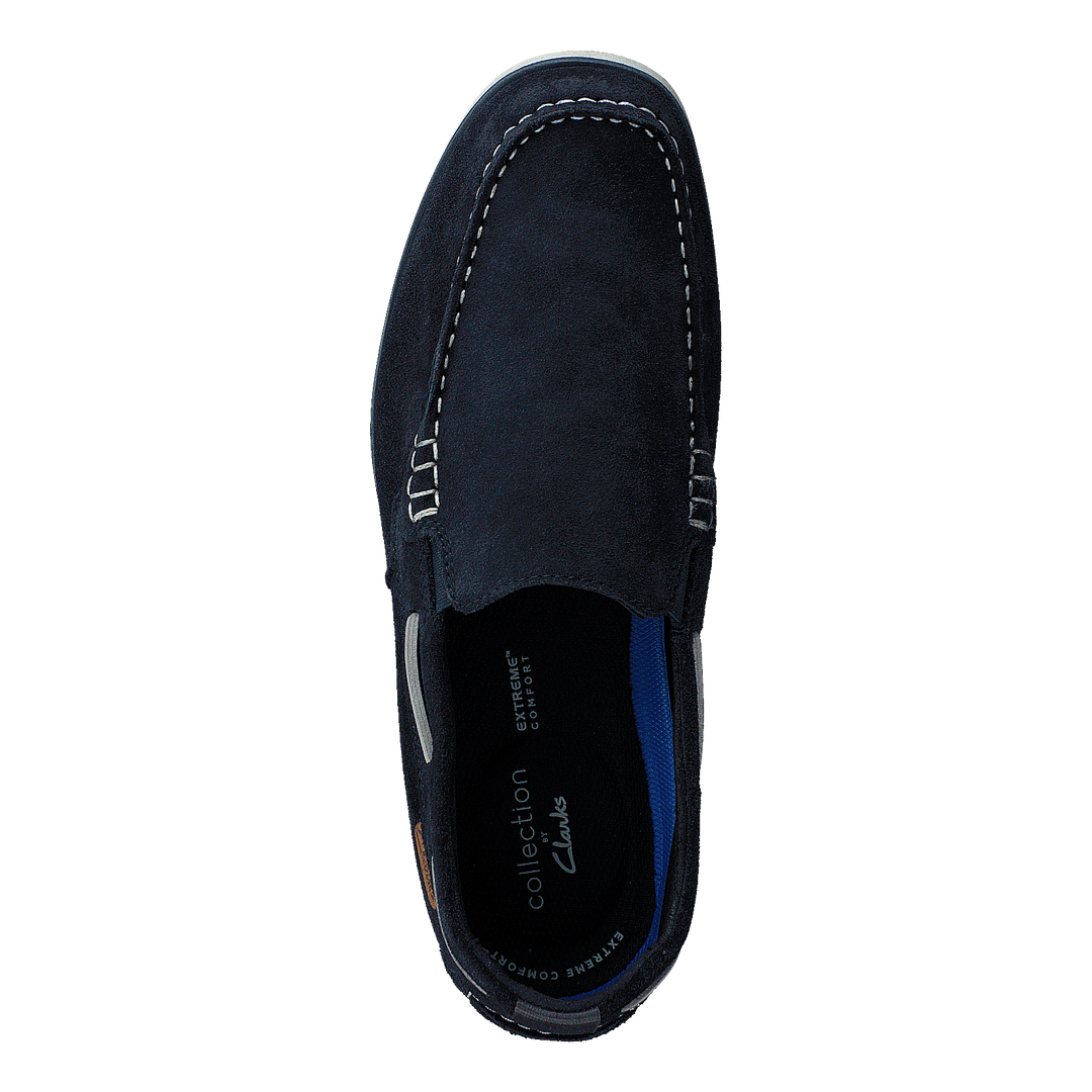 Noonan Step Navy Suede