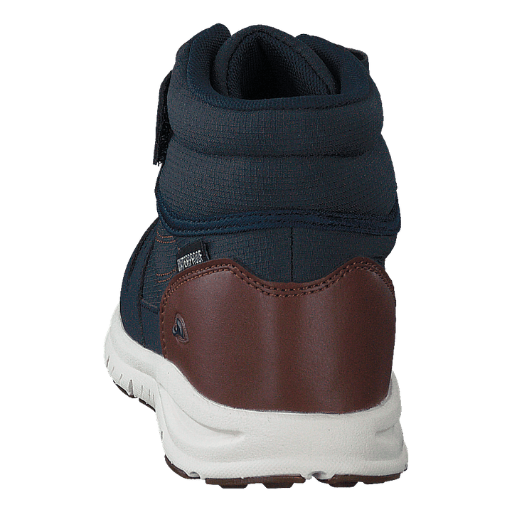 Hovet Mid WP Navy/Cognac