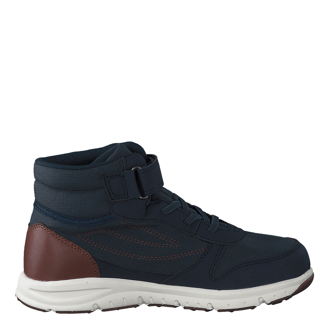 Hovet Mid WP Navy/Cognac