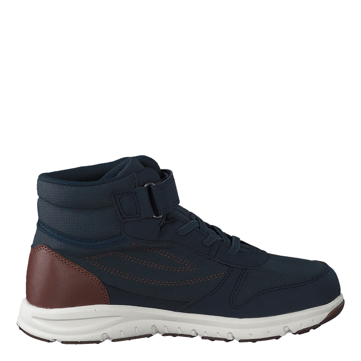 Hovet Mid WP Navy/Cognac