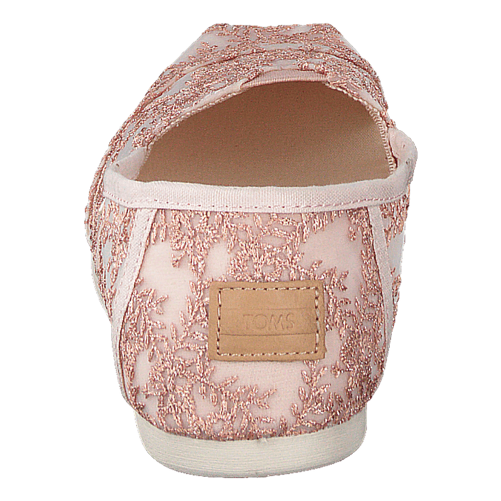 Hibiscus Floral Lace Alprg Rose Gold Metallic