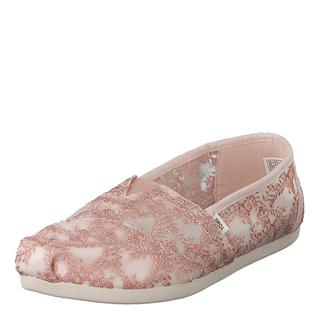 Hibiscus Floral Lace Alprg Rose Gold Metallic