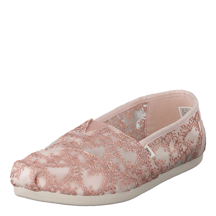 Hibiscus Floral Lace Alprg Rose Gold Metallic
