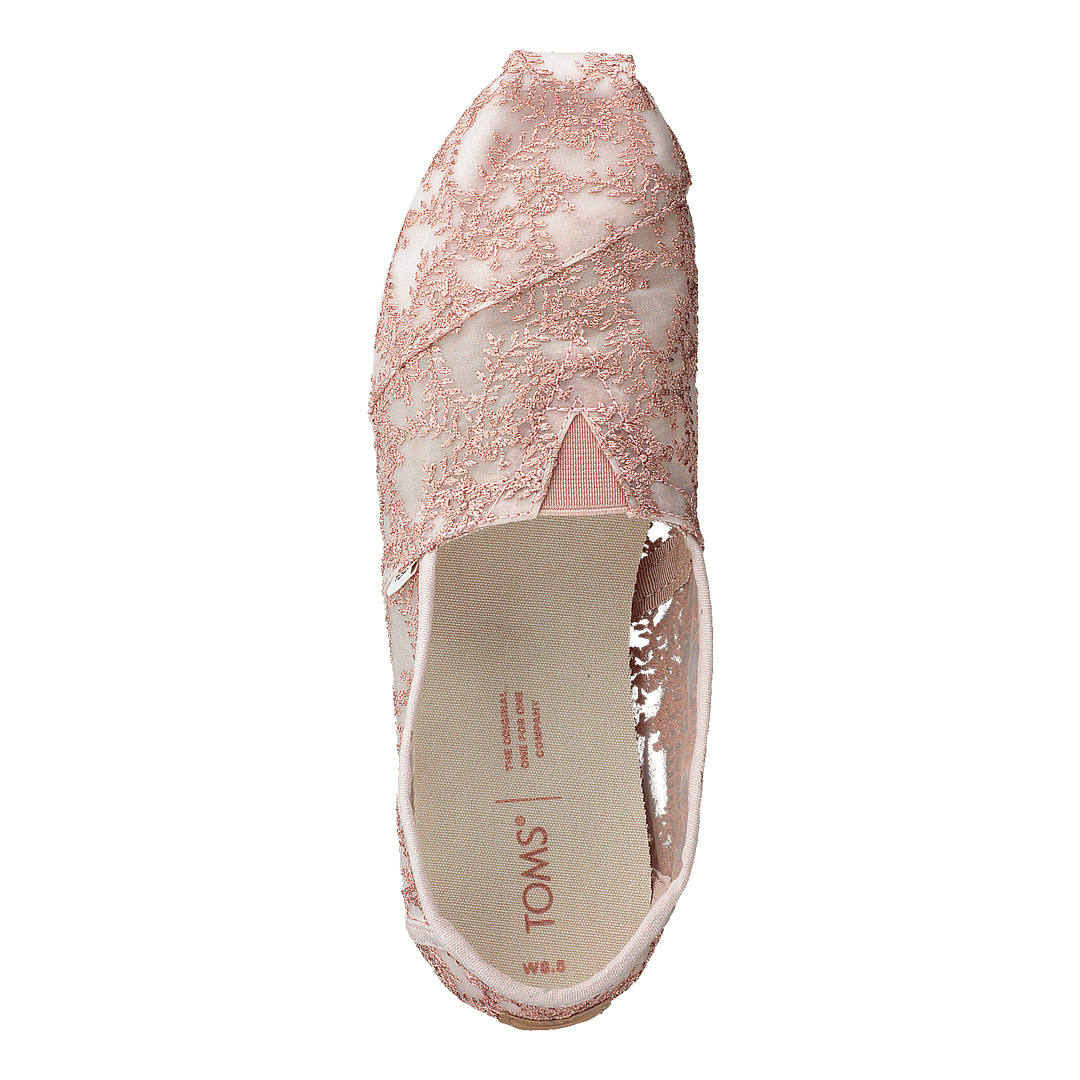 Hibiscus Floral Lace Alprg Rose Gold Metallic
