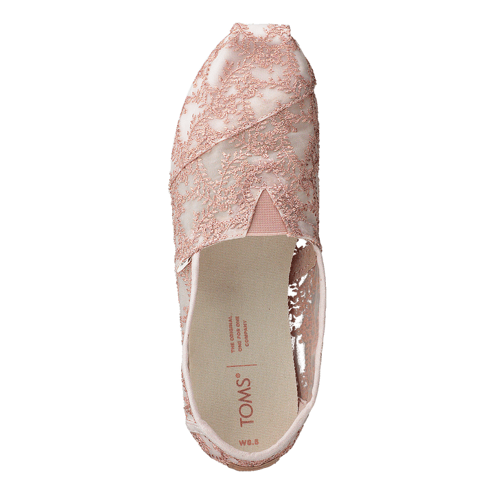 Hibiscus Floral Lace Alprg Rose Gold Metallic