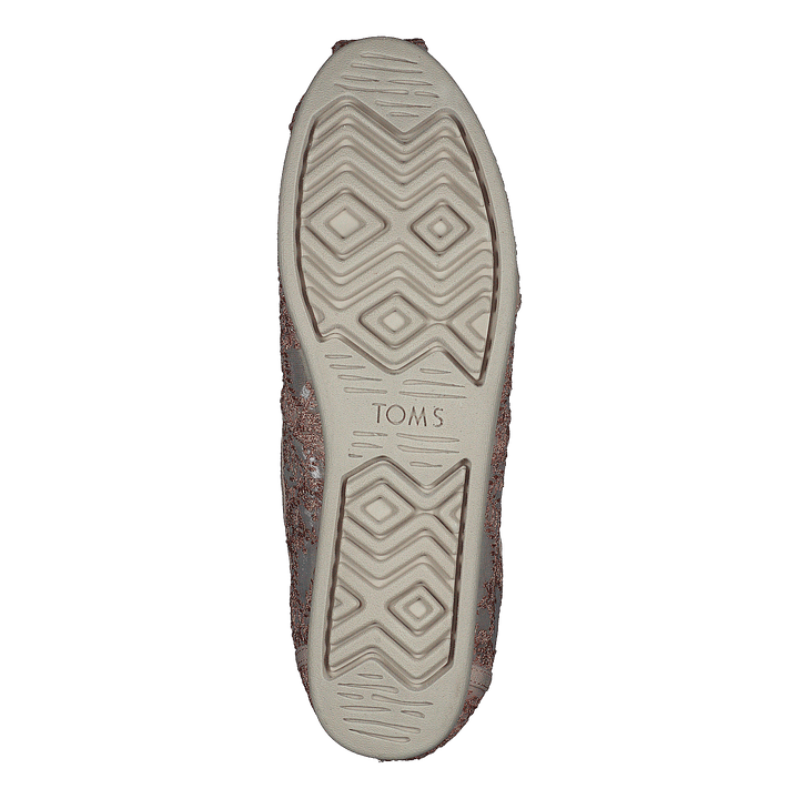 Hibiscus Floral Lace Alprg Rose Gold Metallic