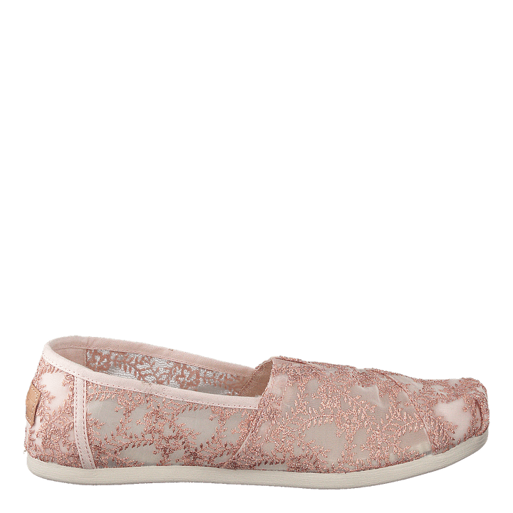 Hibiscus Floral Lace Alprg Rose Gold Metallic