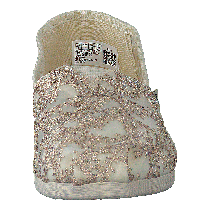 Hibiscus Floral Lace Alprg Natural Metallic