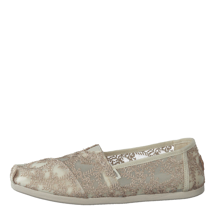 Hibiscus Floral Lace Alprg Natural Metallic