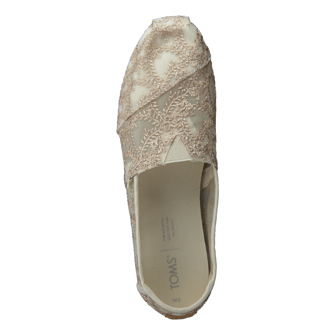 Hibiscus Floral Lace Alprg Natural Metallic