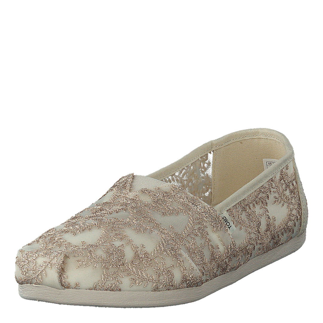 Hibiscus Floral Lace Alprg Natural Metallic