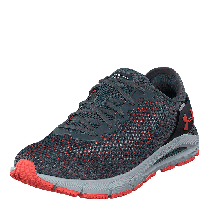 Ua Hovr Sonic 4 Pitch Gray/halo Gray/venom Red
