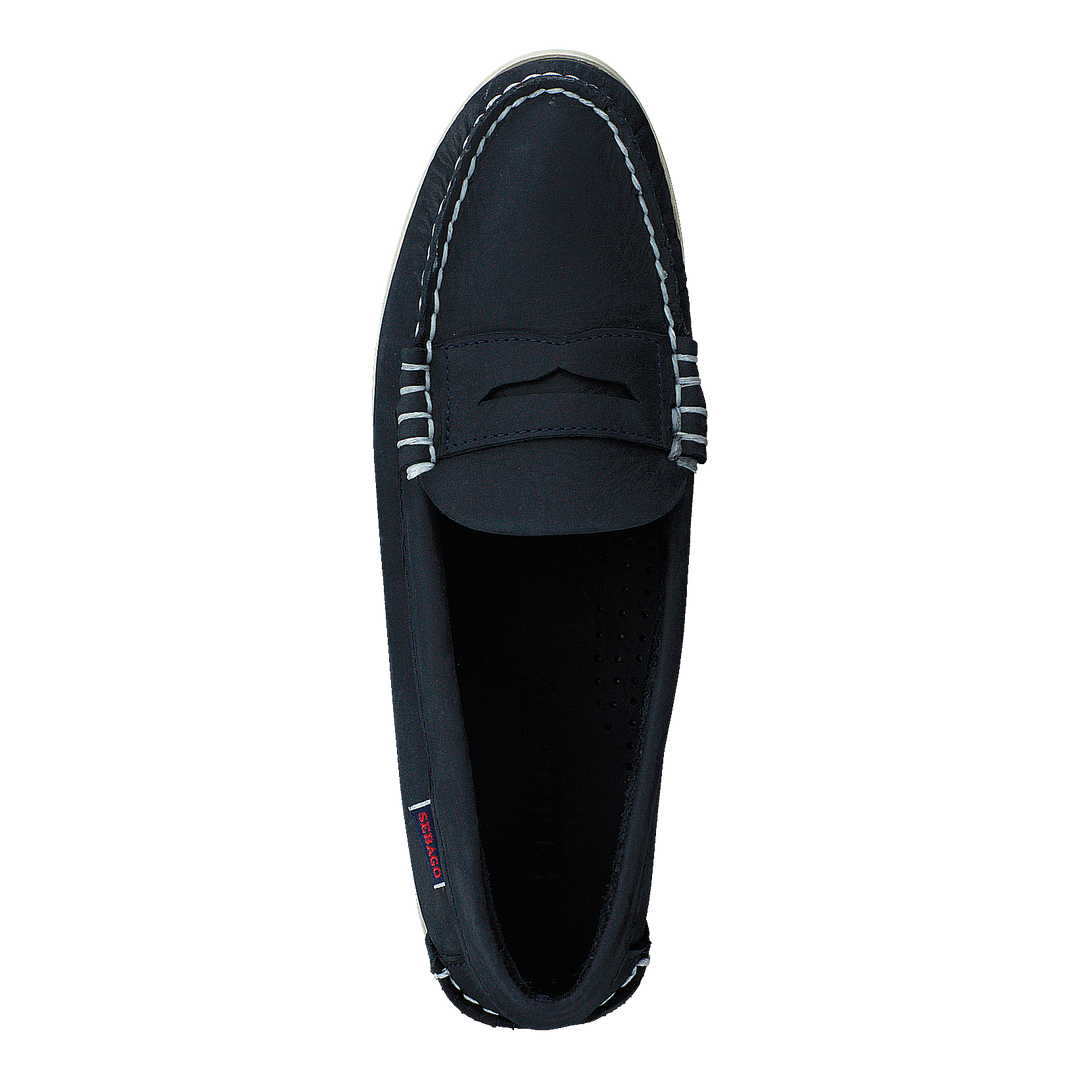 Jacqueline Loafer Penny Crazy Blue Navy