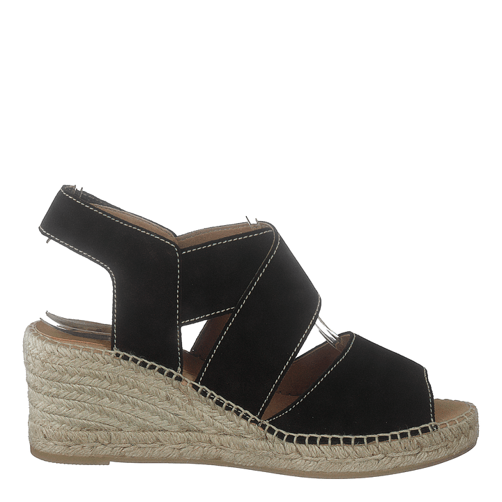 Ania Natural Suede Negro