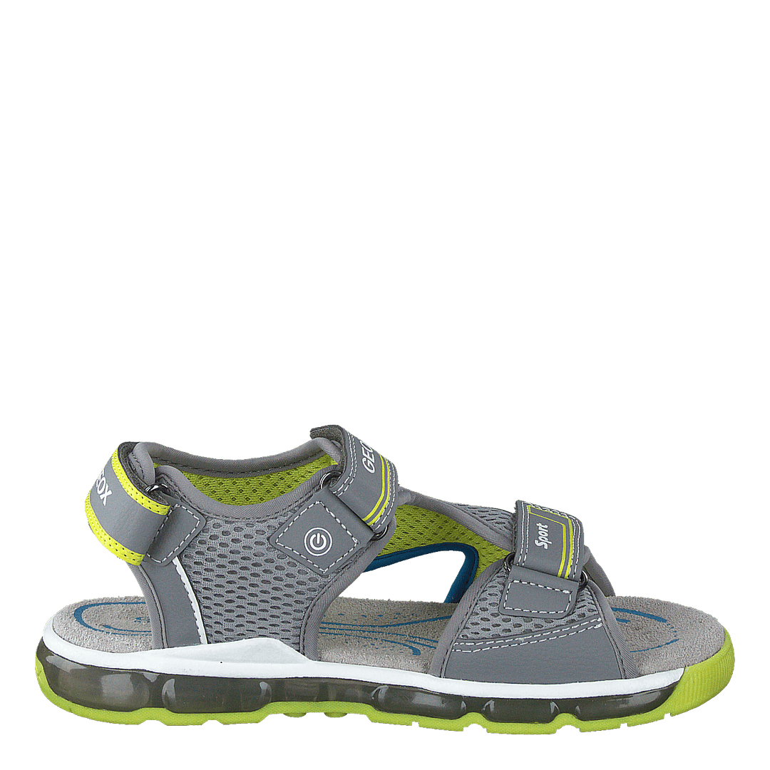 J Sandal Android Boy Grey/lime