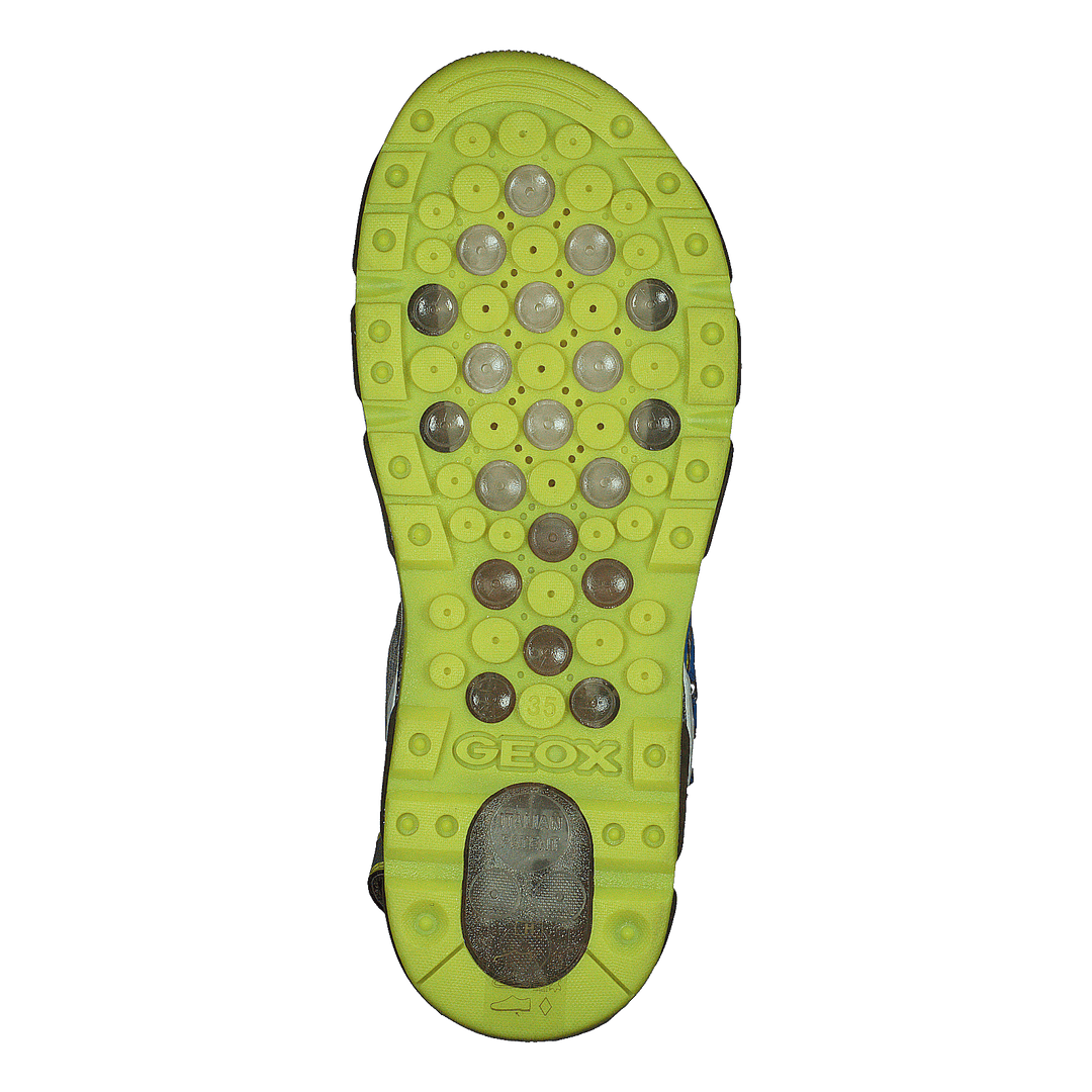 J Sandal Android Boy Grey/lime