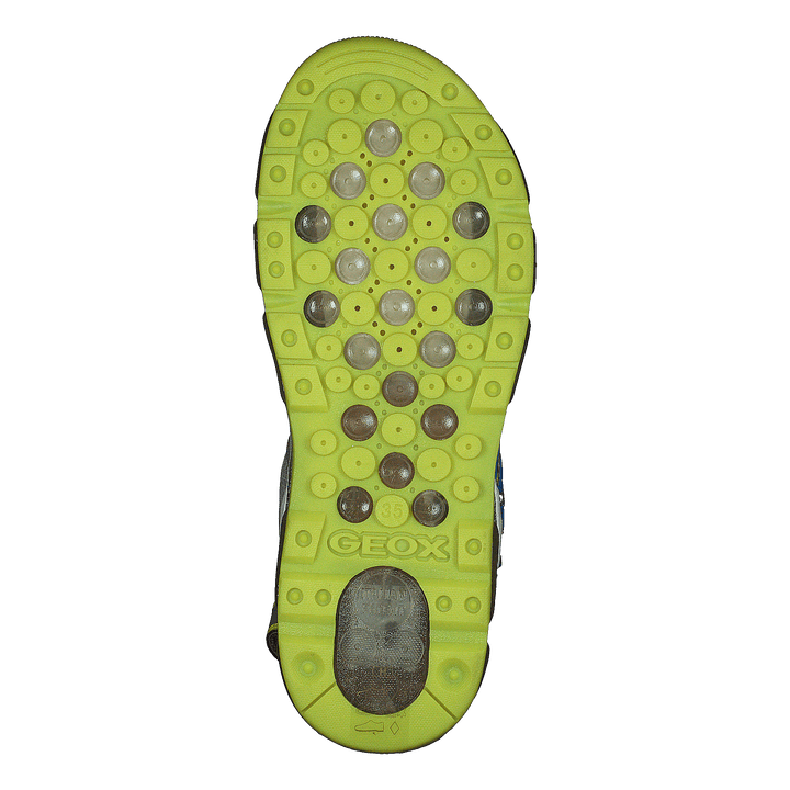 J Sandal Android Boy Grey/lime