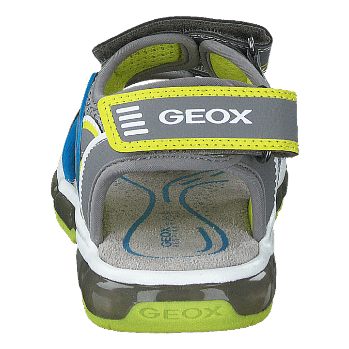 J Sandal Android Boy Grey/lime