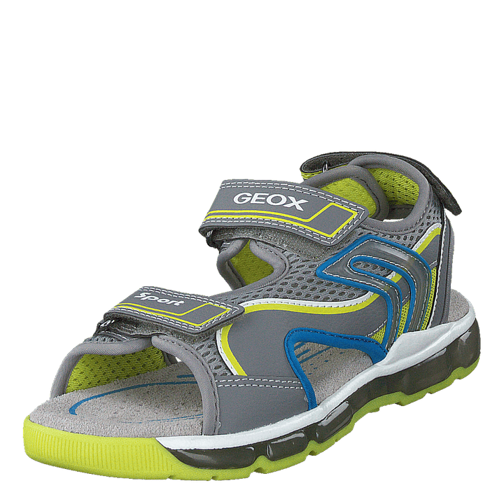 J Sandal Android Boy Grey/lime