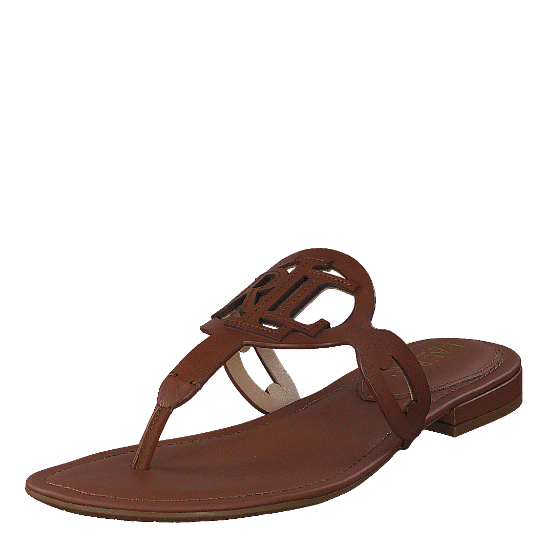 AUDRIE-SANDALS-FLAT SANDAL DEEP SADDLE TAN