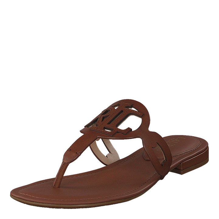 AUDRIE-SANDALS-FLAT SANDAL DEEP SADDLE TAN