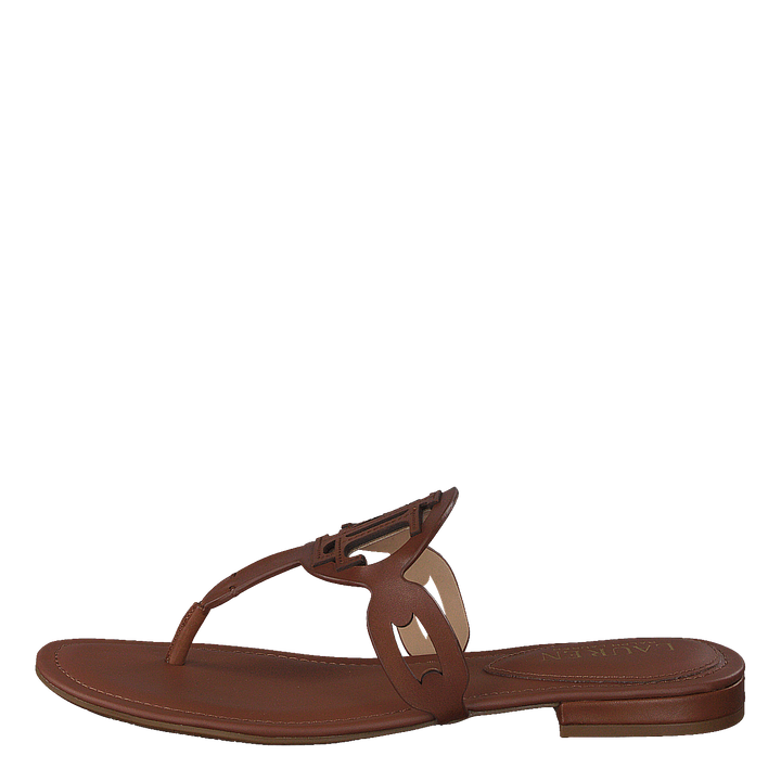 AUDRIE-SANDALS-FLAT SANDAL DEEP SADDLE TAN