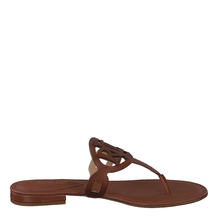AUDRIE-SANDALS-FLAT SANDAL DEEP SADDLE TAN