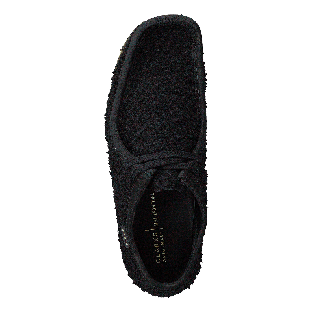 x ALD Wallabee Black Wool
