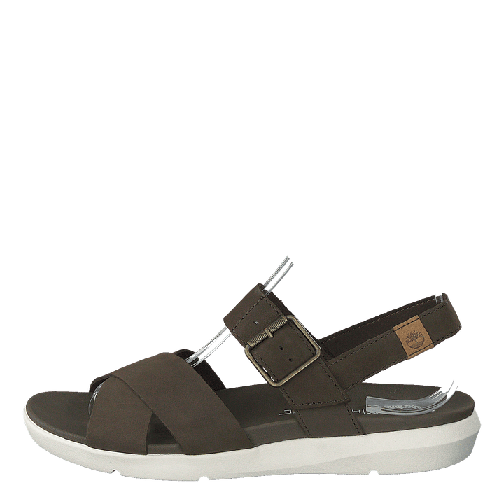 Wilesport Lthr Sandal Olive Nubuck
