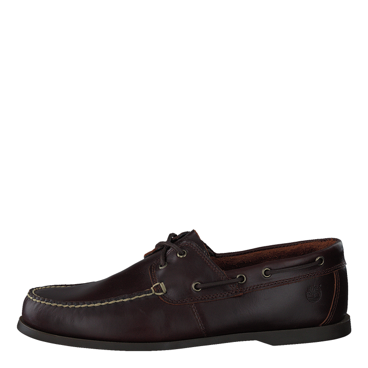 Cedar Bay Boat Shoe Dk Brown Full Grain