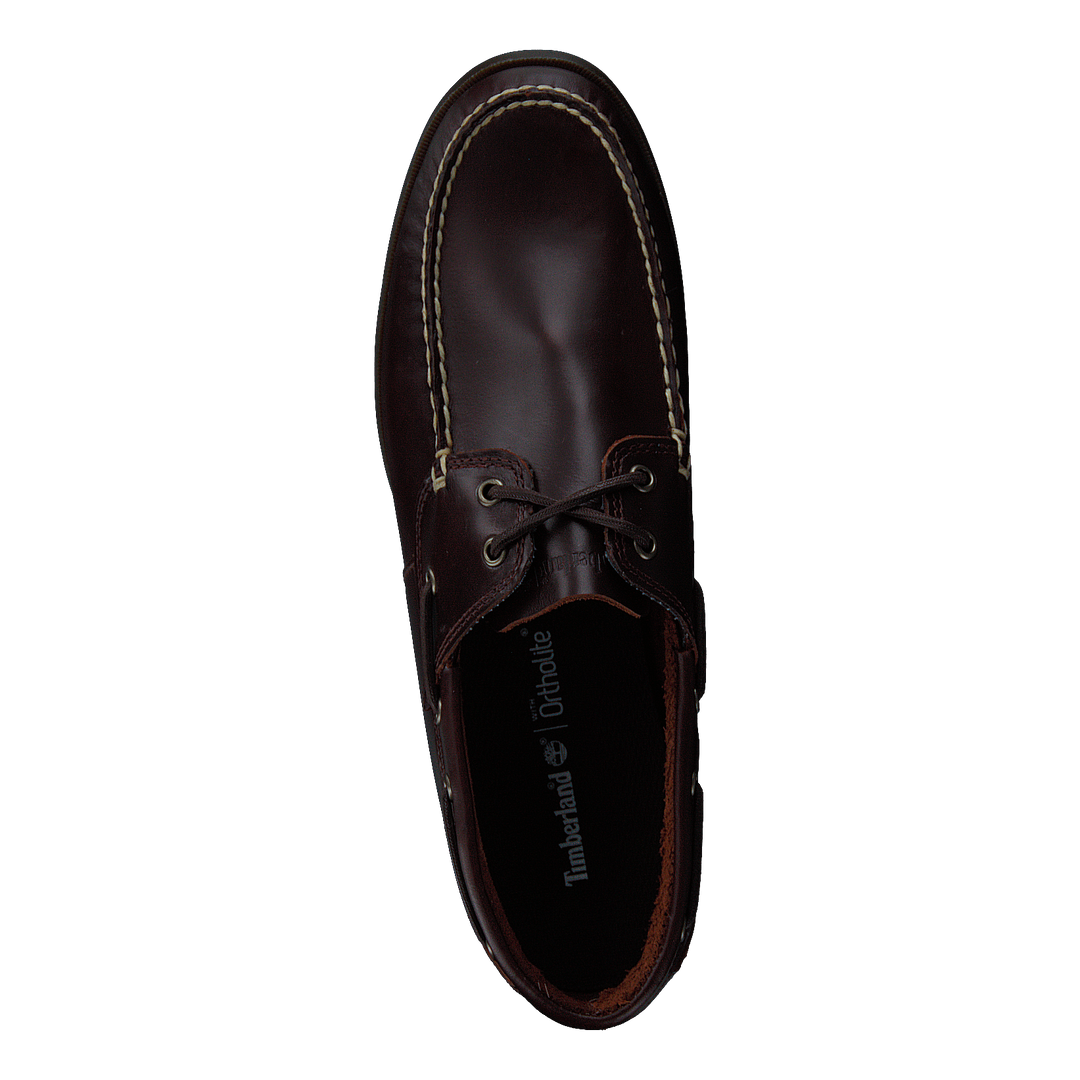 Cedar Bay Boat Shoe Dk Brown Full Grain