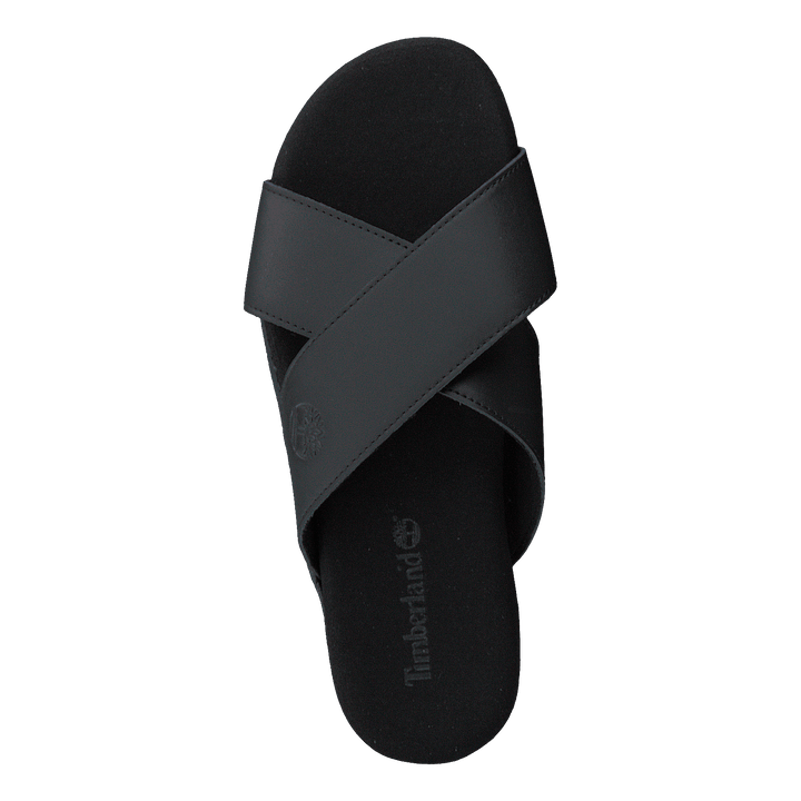 Seatonbay Crossstrapslide Black Leather