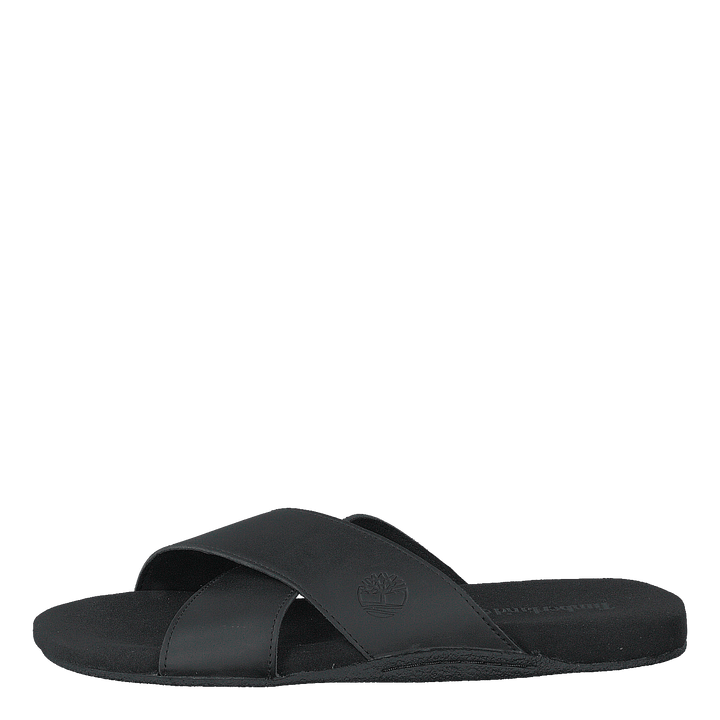 Seatonbay Crossstrapslide Black Leather
