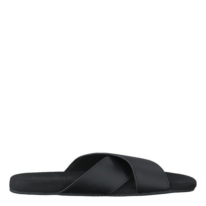 Seatonbay Crossstrapslide Black Leather