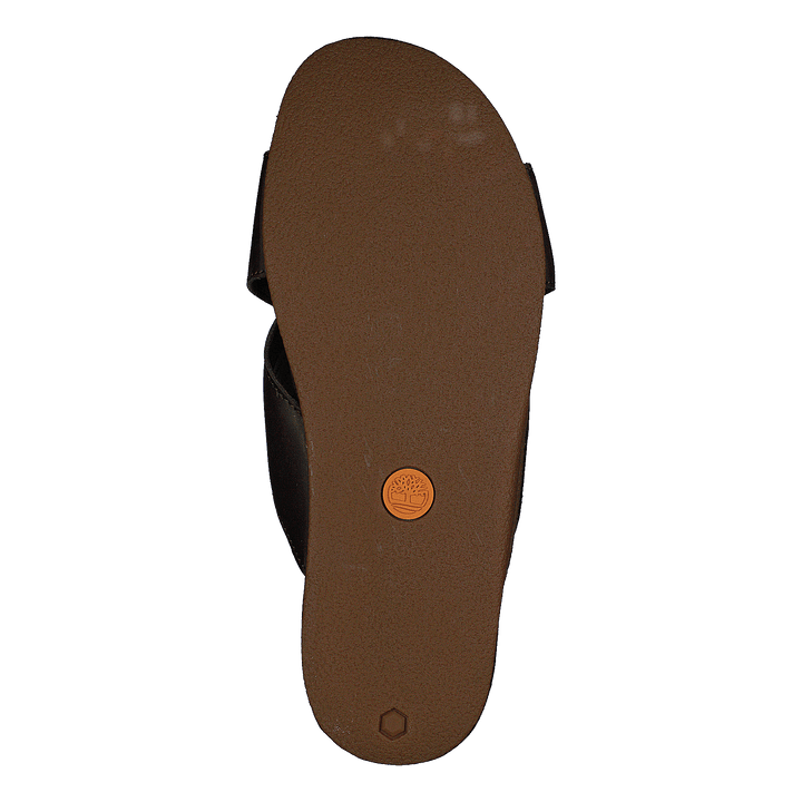 Seatonbay Crossstrapslide Dark Brown Leather