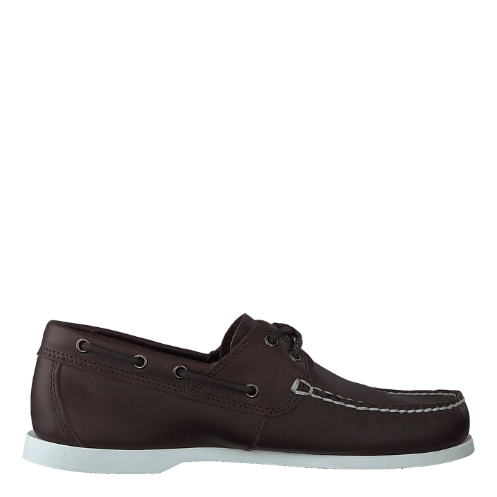 Cedar Bay Boat Shoe Dk Brown Full Grain
